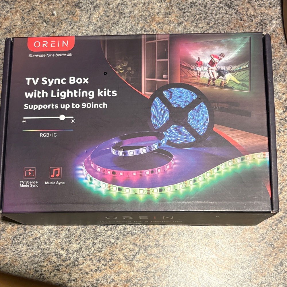 TV Sync Box with Multicolor Lighting